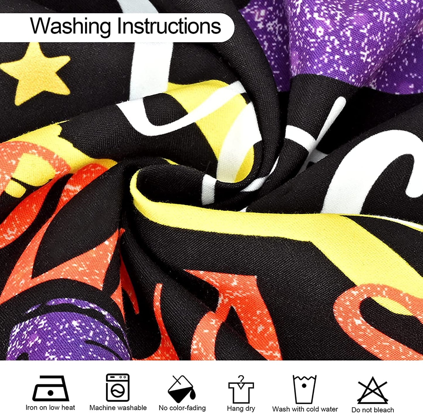 BLEUM CADE Halloween Pillow Covers 18 x 18 inch, Trick or Treat Decorative Throw Pillow Covers Set of 4,Black