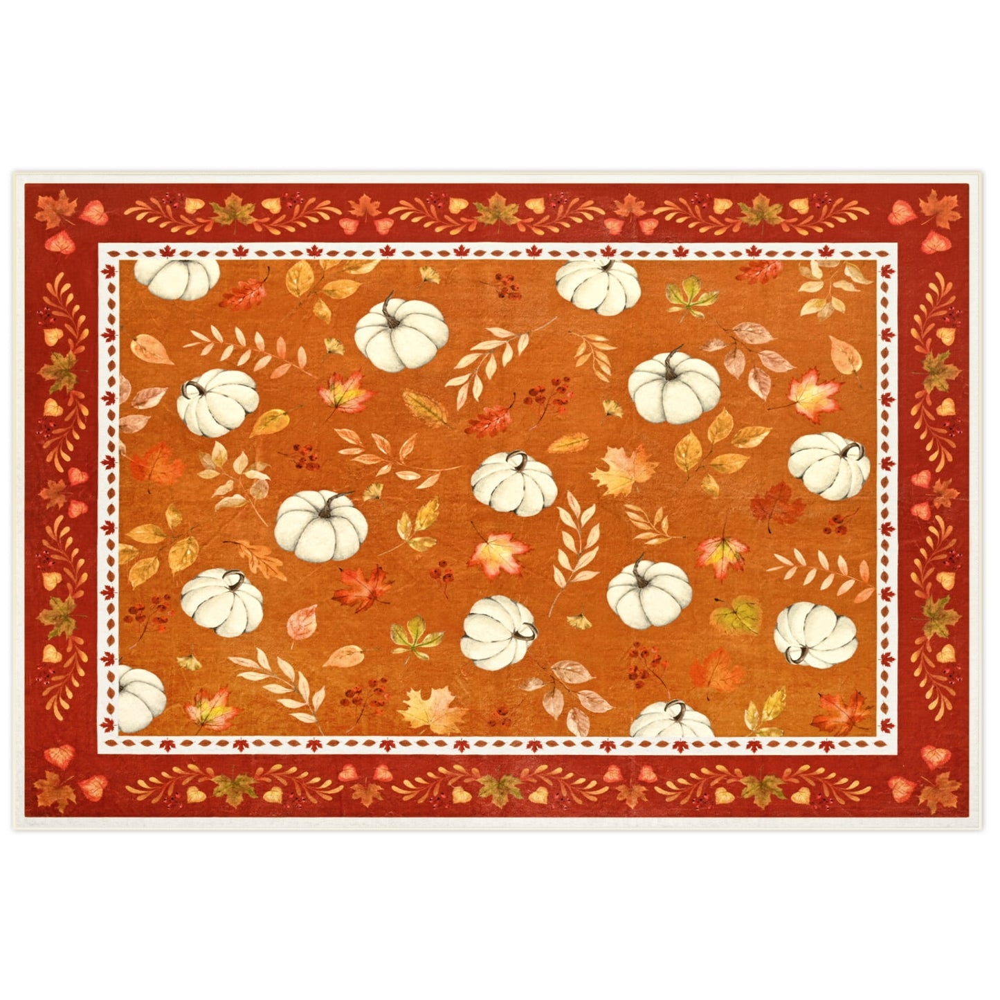 Bleum Cade 5'x7' Fall Area Rugs for Living Room,Pumpkins Rug Ultra Soft Washable Rugs for Bedroom, Anti Slip Durable Carpet Home Decor for Dining Room