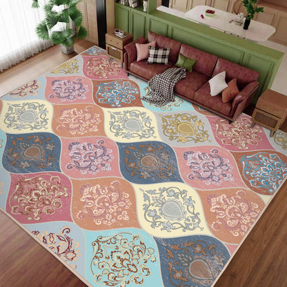Bleum Cade 8'x10' Area Rugs for Living Room, Washable Rugs Boho Rugs for Bedroom Dinning Room,Floral Rug Ultra Soft Non Slip Durable Large Carpet Home Decor