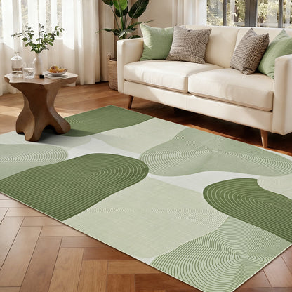 Bleum Cade 8x10 Area Rugs for Living Room, Abstract Rug Ultra Soft Washable Rugs for Bedroom, Anti Slip Durable Stain Resistant Larg Carpet Home Decor for Dining Room,Green