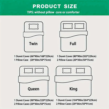 BLEUM CADE Floral Duvet Cover Set, 2-Piece Luxury Bedding Comforter Set, Soft Comforter Cover with Invisible Zip,Duvet Cover and One Pillowcase,Twin