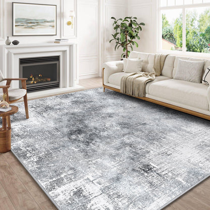 Bleum Cade 5x7 Area Rugs for Living Room,Soft Washable Non Slip Bedroom Rug,Modern Abstract Grey Dinning Room Large Carpet