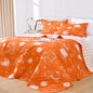 BLEUM CADE 3 Pieces Fall Quilt Set Queen Size, Thanksgiving Reversible Bedding Set Pumpkins Quilt Set, Soft Lightweight Bedspread Coverlet Set Queen