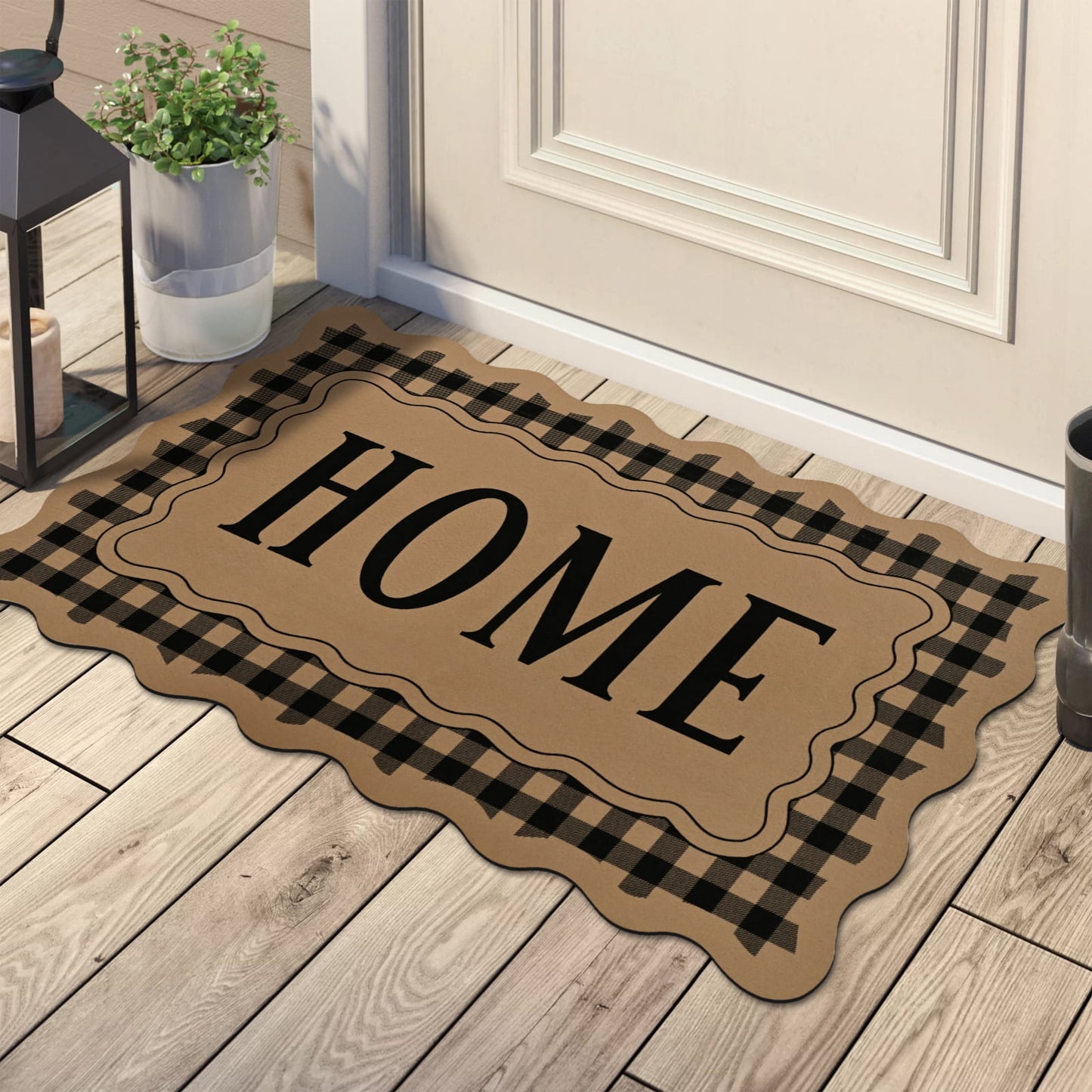 Bleum Cade Door Mat Outside Inside Home Doormat,Non-Slip Low Profile Front Door Mat ,Muddy Dirt Resist Stain Fade Door Mat for Outside Patio Porch,(18"x30",Home)