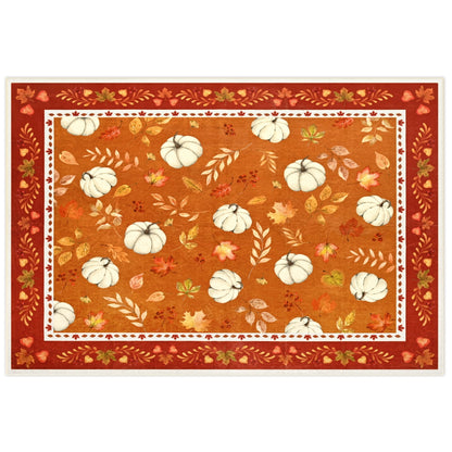 Bleum Cade 5'x7' Fall Area Rugs for Living Room,Pumpkins Rug Ultra Soft Washable Rugs for Bedroom, Anti Slip Durable Carpet Home Decor for Dining Room