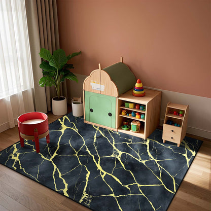 Bleum Cade Area Rugs for Living Room 3X5 Machine Washable Rugs Marble Swirl Abstract Rug Indoor Carpet, Soft Lightweight Non Slip Large Rug for Bedroom Dining Room