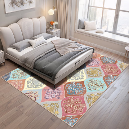 Bleum Cade 8'x10' Area Rugs for Living Room, Washable Rugs Boho Rugs for Bedroom Dinning Room,Floral Rug Ultra Soft Non Slip Durable Large Carpet Home Decor