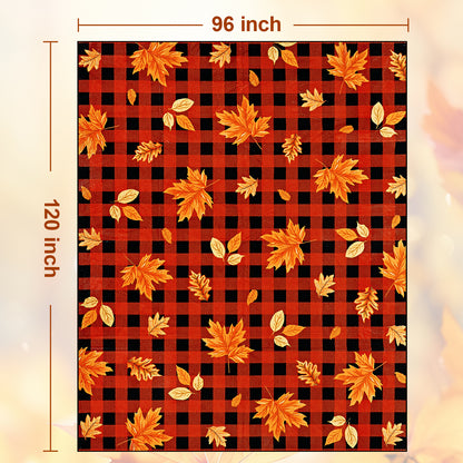 Bleum Cade 8'x10' Fall Area Rugs for Living Room, Washable Rugs Modern Rugs for Bedroom Dinning Room,Maple Leaf Rug Ultra Soft Non Slip Durable Large Carpet Home Decor