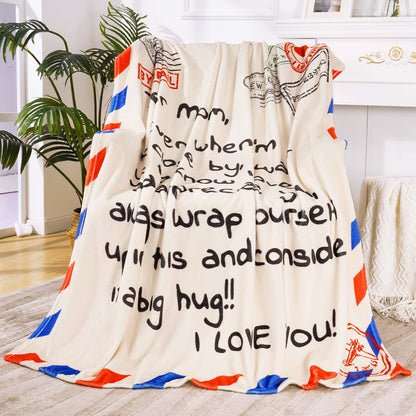 BLEUM CADE Gifts for Mom Birthday Mother's Day, Mom Blanket Gift from Daughter Son Soft Flannel Throw Blanket Presents for Mother 50" x 60"