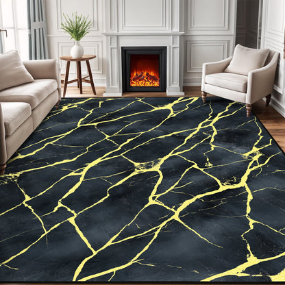 Bleum Cade Area Rugs for Living Room 3X5 Machine Washable Rugs Marble Swirl Abstract Rug Indoor Carpet, Soft Lightweight Non Slip Large Rug for Bedroom Dining Room