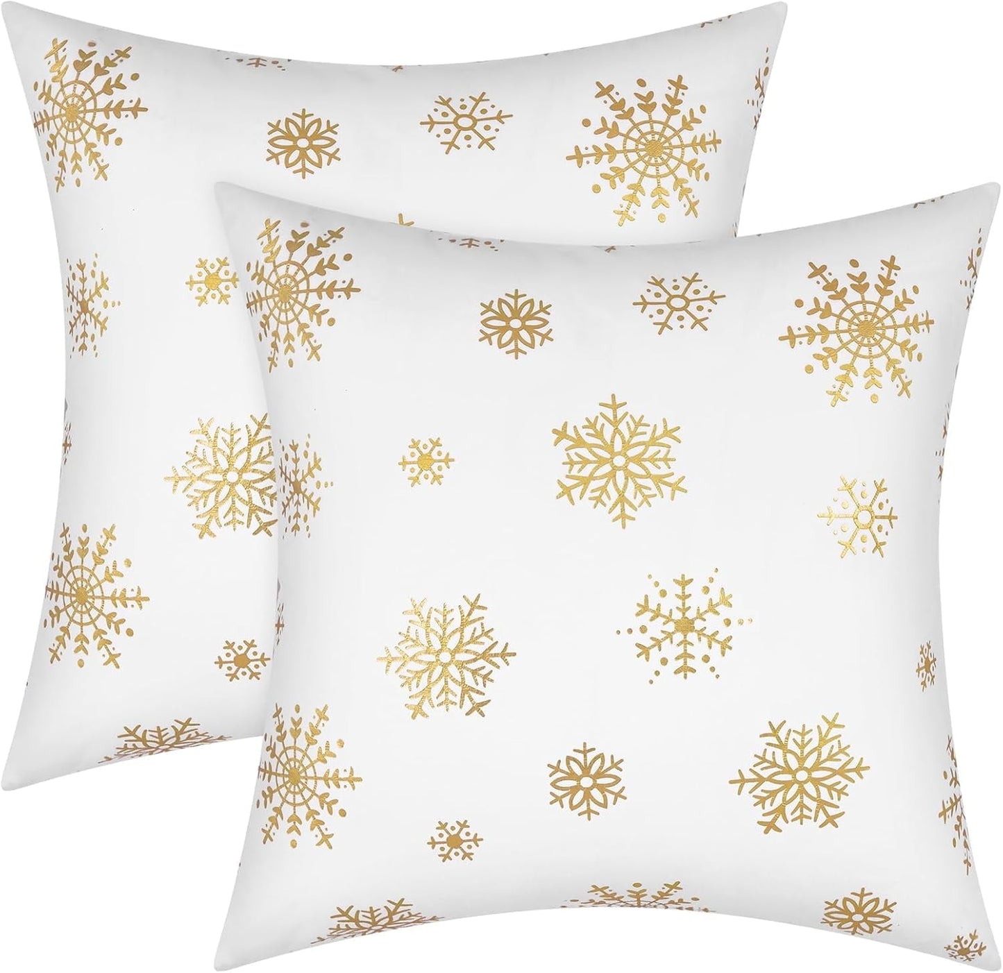BLEUM CADE Christmas Throw Pillow Covers Set of 2,Teddy Fleece Xmas Red Soft Fleece Pillowcase with Christmas Elk Pattern,18 x 18 inches