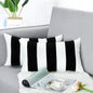BLEUM CADE 2 Pack Black and White Striped Throw Pillow Covers 18 x 18 inch Outdoor Throw Pillows Covers,Farmhouse Decorative Throw Pillow Cases for Sofa Couch