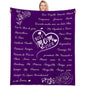 Bleum Cade Gifts for Mom Mothers Day,Mom Birthday Gifts Blanket, Moms Gift for Women from Daughter Son,Soft Flannel Throw Blankets, Navy,50"x60"