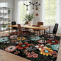 BLEUM CADE Boho Floral Area Rug 5x7 Washable Soft Faux Wool Rug Carpet for Living Room Bedroom