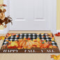 BLEUM CADE Fall Doormat Outdoor Welcome Mat for Entrance,Sunflower Pumpkin Door Mat Outside Entry Rug,18 x 30 inches