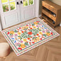 Bleum Cade Area Rugs for Doormat 2X3,Spring Boho Floral Rug, Machine Washable Non Slip Welcome Mat, Low Pile Carpet for Entryway, Kitchen, Front Door Indoor Entrance,Beige
