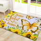 BLEUM CADE Spring Welcome Mat Butterfly Outdoor Doormat,Non Slip Floral Spring Doormat For Outside Patio,18 x 30 inches