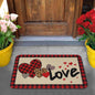 BLEUM CADE Valentine's Day Door Mat Outdoor Love Heart Door Mat Non Slip Low-Profile Welcome Doormat Valentines Gift,18 x 30 inch
