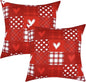 BLEUM CADE Valentines Day Pillow Covers Set of 4 I Love You Throw Pillow Covers 18 x 18 inch Happy Valentine Day Pillowcases for Anniversary Wedding