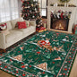 Bleum Cade Christmas Area Rugs 2x3,Santa Claus Non Slip Washable Entryway Rug, Winter Red Door Mat Outdoor Indoor,Soft Faux Wool Low Pile Welcome Mat for Entrance,Christmas Decorations