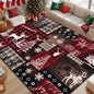 Bleum Cade Christmas Rugs for Living Room 8x10 Area Rug,Christmas Tree Snowflake Washable Rug for Bedroom,Non Slip Durable Soft Buffalo Plaid Throw Rugs, Xmas Carpet for Dining Room