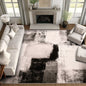Bleum Cade 8x10 Large Area Rugs for Living Room, Modern Abstract Washable Rugs Non Slip, Bedroom Rug Soft Stain Resistant, Indoor Rugs Low Pile Carpet for Dining Room,Brown