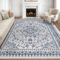Bleum Cade 8'x10' Area Rugs for Living Room, Washable Rugs Modern Rugs for Bedroom Dinning Room,Boho Floral Rug Ultra Soft Non Slip Durable Large Carpet Home Decor,Beige
