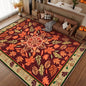 Bleum Cade 5'x7' Fall Area Rugs for Living Room,Boho Floral Rug Ultra Soft Washable Rugs for Bedroom, Maple Leaf Anti Slip Durable Carpet Home Decor for Dining Room