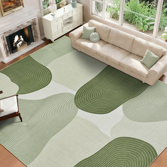 Bleum Cade 8x10 Area Rugs for Living Room, Abstract Rug Ultra Soft Washable Rugs for Bedroom, Anti Slip Durable Stain Resistant Larg Carpet Home Decor for Dining Room,Green