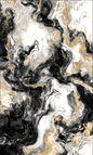 Bleum Cade 5'x7' Area Rugs for Living Room, Marble Swirl Abstract Rug Ultra Soft Washable Rugs for Bedroom, Anti Slip Durable Carpet Home Decor for Dining Room,Black Gold