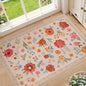 Bleum Cade 2x3 Small Area Rugs for Entryway, Boho Floral Washable Rug, Non Slip Door Mat Indoor Ourdoor, Soft Faux Wool Low-Pile Welcome Door Mat for Hallway Laundry