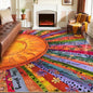 Bleum Cade Area Rugs for Living Room 8x10,Boho Sun Rugs, Washable Area Rugs for Bedroom,Low Pile Anti Slip Durable Carpet for Dining Room