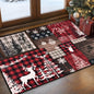Bleum Cade Christmas Rugs for Living Room 5x7 Area Rug, Christmas Tree Washable Rug for Bedroom, Non Slip Durable Soft Buffalo Plaid Throw Rugs Xmas Carpet for Dining Room