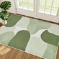 Bleum Cade Area Rugs for Doormat 2X3,Abstract Machine Washable Foldable Non Slip Outdoor Indoor Welcome Mat Carpet for Entrance,Green