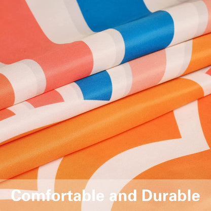 BLEUM CADE Summer Outdoor Pillow Covers 18 x 18 inches,2 Pack,Waterproof,Orange