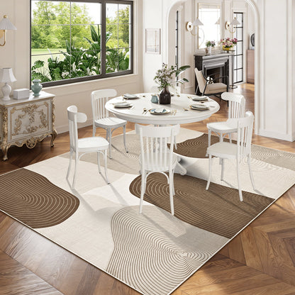 Bleum Cade 5x7 Area Rugs for Living Room, Abstract Rug Ultra Soft Washable Rugs for Bedroom, Anti Slip Durable Stain Resistant Larg Carpet Home Decor for Dining Room,Grey
